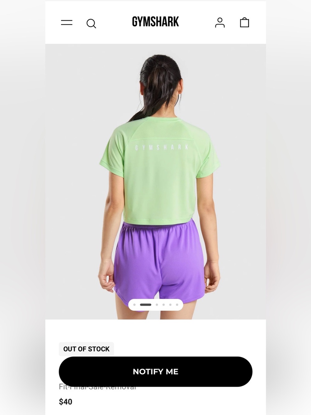 Gymshark Kids Lime Green Short Sleeve V-Neck Tee
